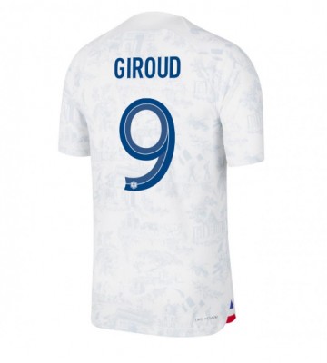 Frankrig Olivier Giroud #9 Replika Udebanetrøje VM 2022 Kortærmet